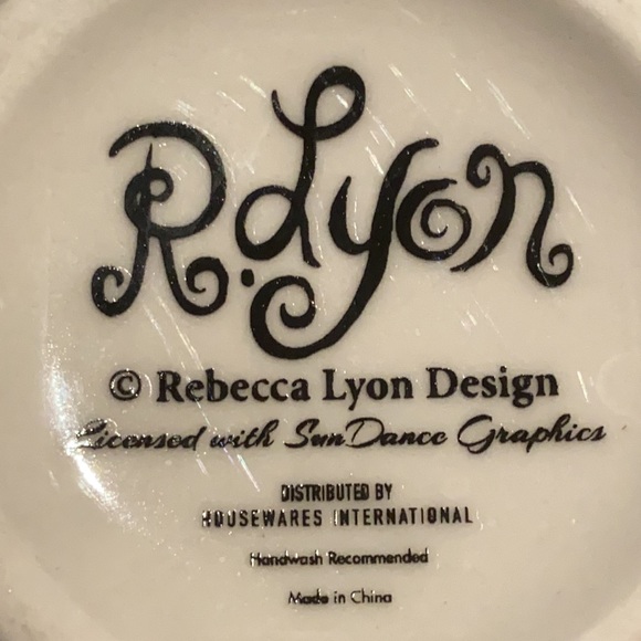 Rebecca R. Lyon Hedgehog Coffee Tea Mug  14 Oz. 4.75" Tall Ceramic - Picture 4 of 10